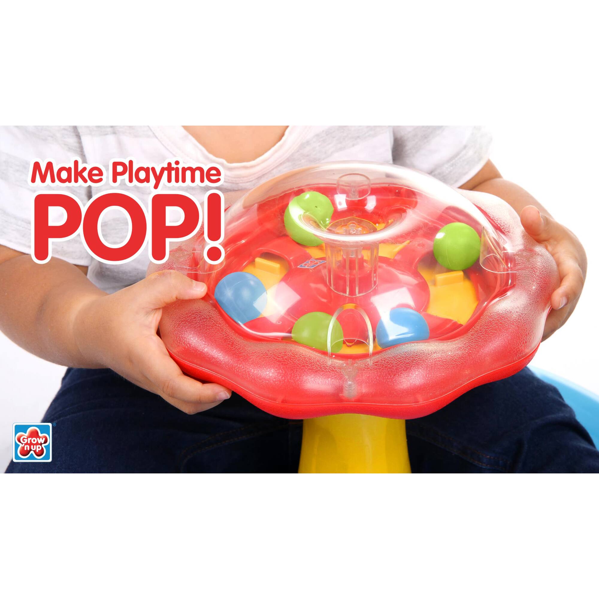 Grow'n Up Twirl 'n Whirl Go-Round Toddler Spinning Activity Toy
